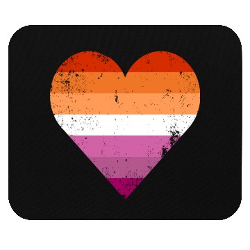 Discover Lesbian Pride Heart Flag Mouse Pads