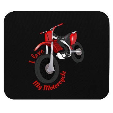 Discover I Love my Motorcycle Mouse Pads