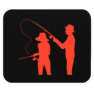 Discover couple fisching dad daughter friends relax lovers Mouse Pads