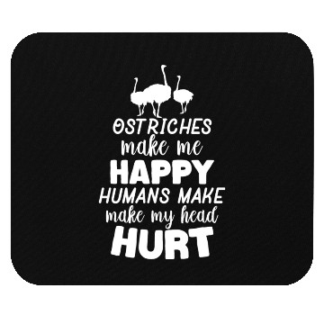 Discover Cute Ostriches Making Us Happy Mouse Pads