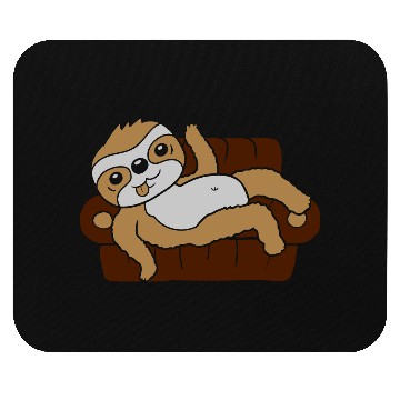 Discover sloth home chill sofa Mouse Pads