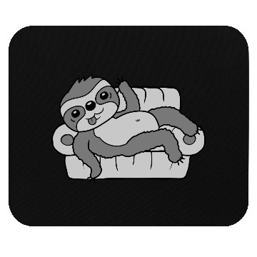 Discover Sofa sloth chill home Mouse Pads