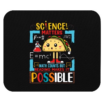 Discover Science math matters counts Mouse Pads