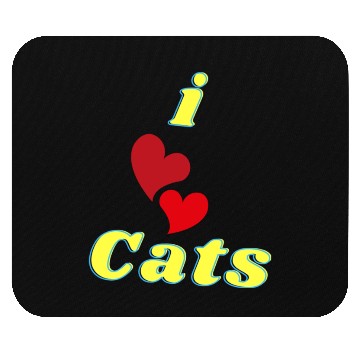 Discover I love cats i love Mouse Pads