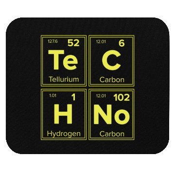 Discover Techno Periodic Table for Techno Lover Mouse Pads