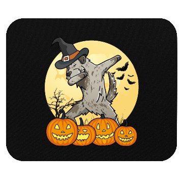 Discover Dabbing Irish Wolfhound Halloween Mouse Pads