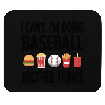 Discover Baseball Player Brother Funny Baseball Brother Mouse Pads