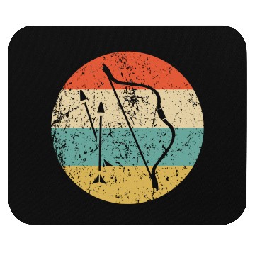 Discover Bow and Arrow Icon Retro Archery Mouse Pads