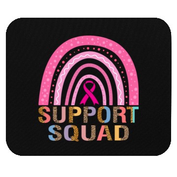 Discover Support Squad Leopard Pink Warrior Breast Cancer Mouse Pads