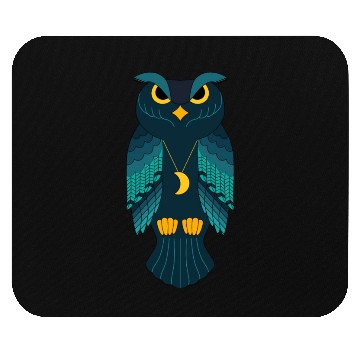 Discover blue owl wild bird Mouse Pads