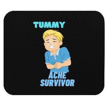 Discover Tummy Ache Survivor Funny Back To School Mouse Pads