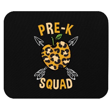 Discover Pre-K Back To School Squad Leopard Print Mouse Pads