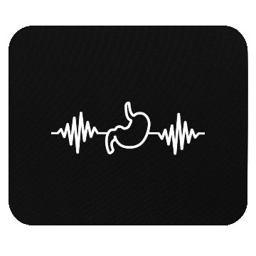 Discover Tummy Ache Survivor Beat Line Mouse Pads