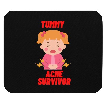 Discover Tummy Ache Survivor Funny Back To School Mouse Pads