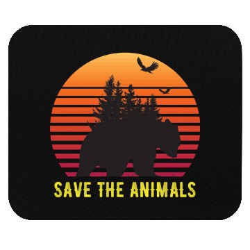 Discover Save The Animals Earth Day Mouse Pads