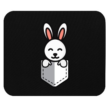 Discover Bunny Pocket Cute Little Easter Sunday Egg Hunt Mouse Pads