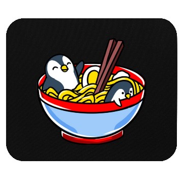 Discover Penguin Ramen For Ramen Lover Mouse Pads