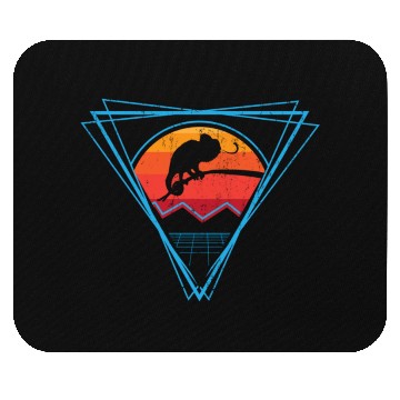 Discover Retro Chameleon For Chameleon Lover Mouse Pads