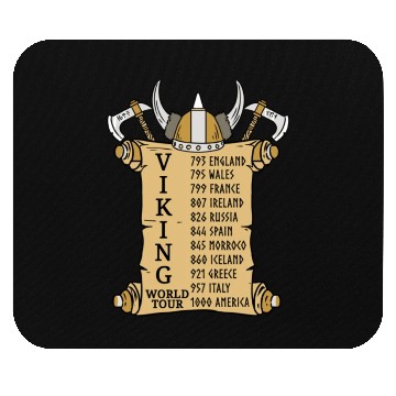 Discover Viking World Tour For Vikings Lover Mouse Pads