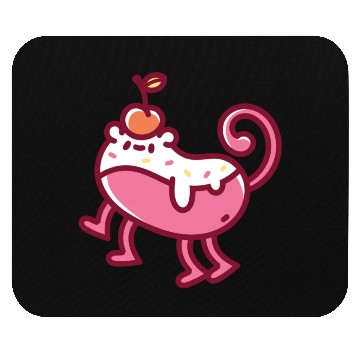 Discover Pink Monster Monkey Party Mouse Pads