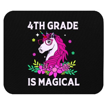 Discover Unicorn Back To School Teacher 4th Grade For Kids Mouse Pads
