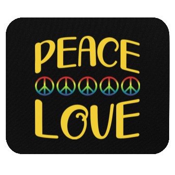 Discover PEACE love Mouse Pads