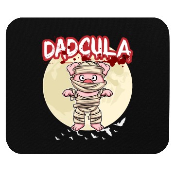 Discover Dadcula Dracula Vampire Dad Funny Halloween Party Mouse Pads