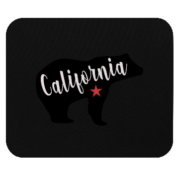 Discover California Bear Flag Mouse Pads