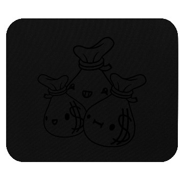 Discover comic money bags friends Mouse Pads