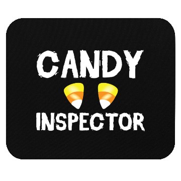 Discover Candy Inspector Spooky Halloween Trick Or Treat Mouse Pads