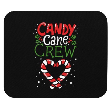 Discover Candy Cane Crew Christmas Sweet Mistletoe Holiday Mouse Pads
