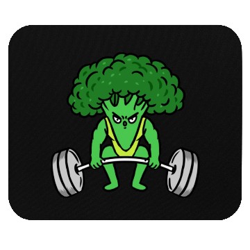 Discover Weightlifting Broccoli For Broccoli Lover Mouse Pads