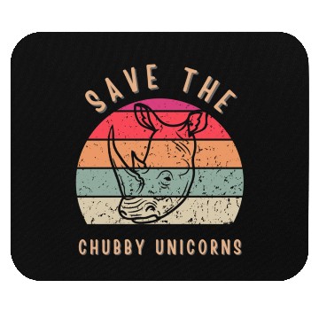 Discover Save The Chubby Unicorns Vintage Mouse Pads