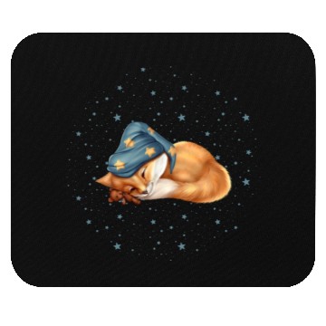 Discover Little Sleeping Fox Mouse Pads
