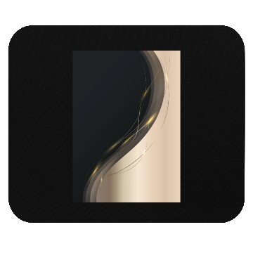 Discover Luxury Elegant Black Gold Wave Mouse Pads