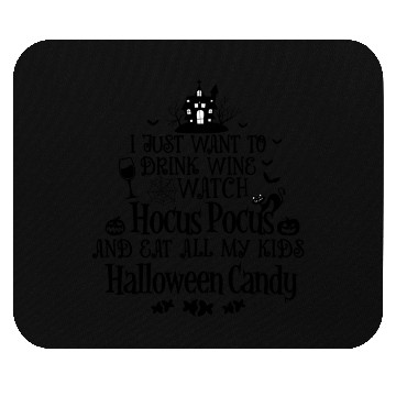 Discover Drink Wine And Watch Hocus Pocus Mouse Pads