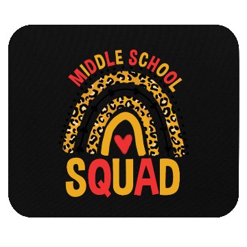 Discover Back To School Leopard Middle School Squad Mouse Pads