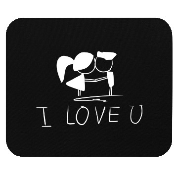 Discover i love you valentines day couple Mouse Pads