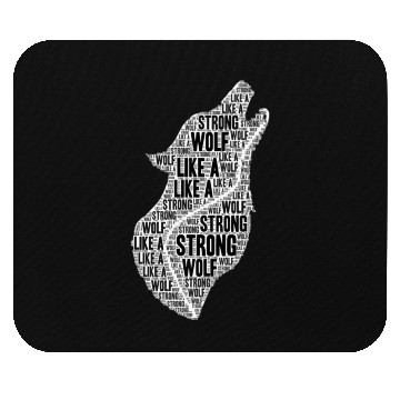 Discover Strong Like A Wolf Mouse Pads