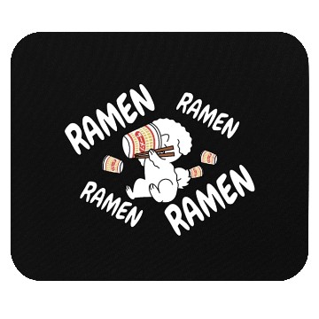 Discover Bichon Frise Instant Ramen Noodles Mouse Pads