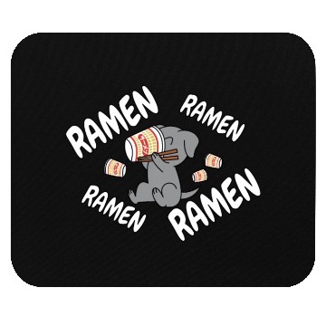 Discover Weimaraner Instant Ramen Noodles Mouse Pads