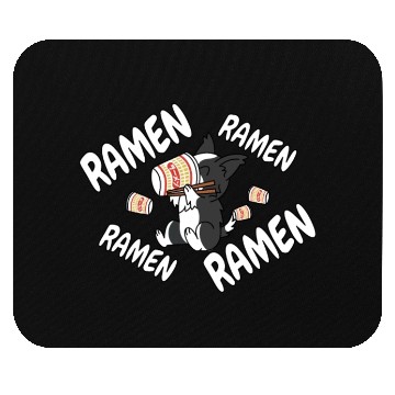 Discover Border Collie Instant Ramen Noodles Mouse Pads