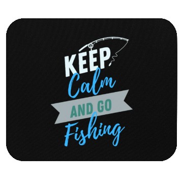 Discover Keep Calm Fishing Lifestyle and Hobbies Mouse Pads