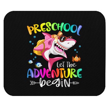 Discover Funny Shark Back To School Mouse Pads