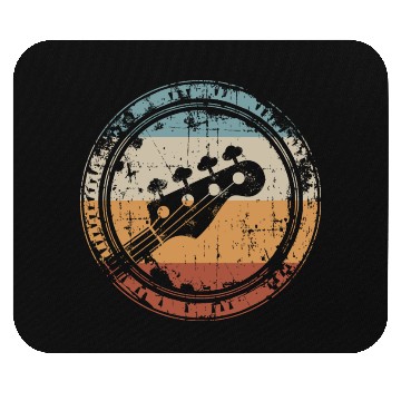 Discover Bass Guitar Vintage Headstock for Bassist Mouse Pads