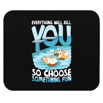Discover Guinea Pig High Diving Swimming Mouse Pads