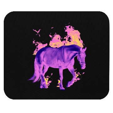 Discover Horse on fire Mouse Pads