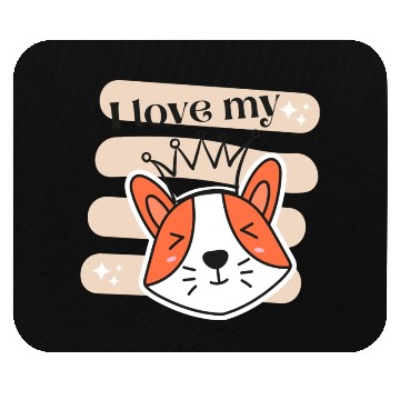 Discover I Love My Dog Mouse Pads