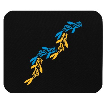 Discover colorful koi fish nishikigoi Mouse Pads