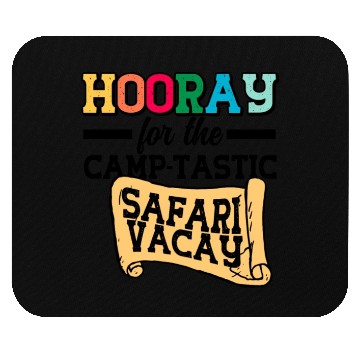 Discover Safari Vacation Camping Travel Guide Mouse Pads